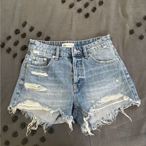 Zara denim cut-off jean shorts